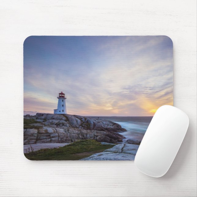 Tapis De Souris Lighthouses | Peggy's Cove Lighthouse Nova Scotia (Avec souris)