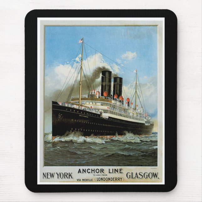 Tapis De Souris Ligne Ancre (Devant)