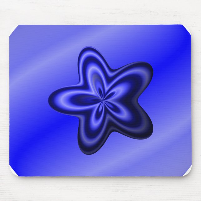 Tapis De Souris Ligne bleue mince (Devant)