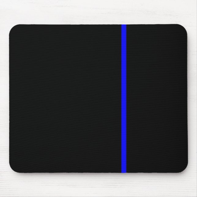 Tapis De Souris Ligne bleue mince (Devant)