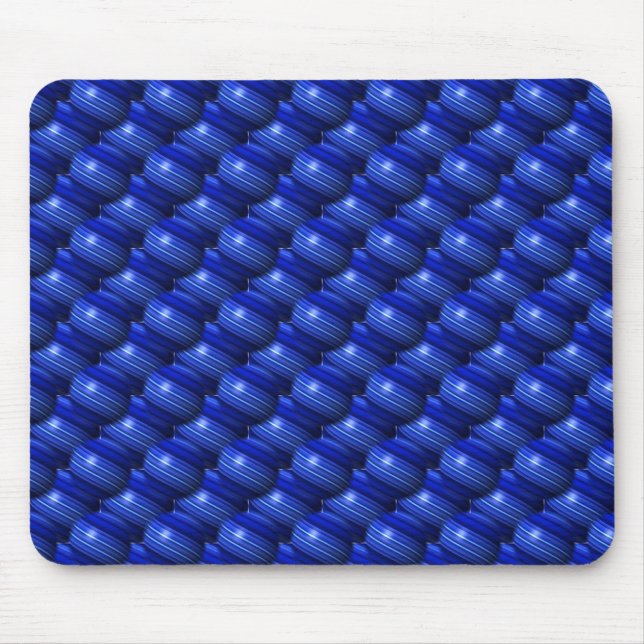Tapis De Souris Ligne Bleue Mince Globes (Devant)