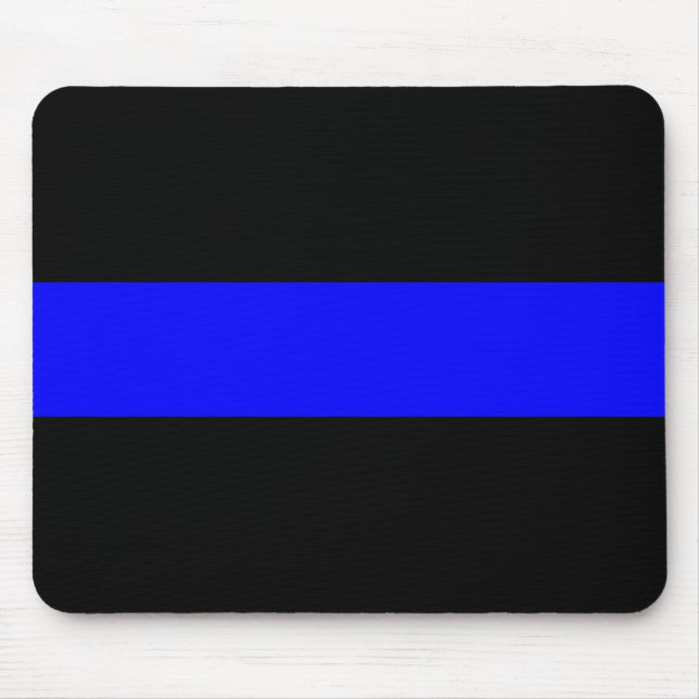 Tapis De Souris Ligne Bleue Mince Mousepad (Devant)