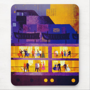 Tapis De Souris Ligne d'orientation ~ Partie sur le pont