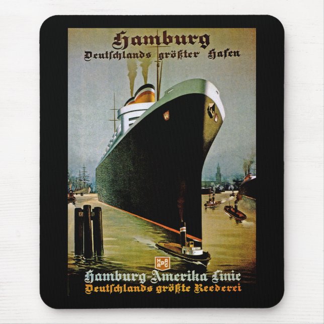 Tapis De Souris Ligne Hamburg-Amerika (Devant)