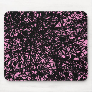 Tapis De Souris Lignes Abstraites - Rose