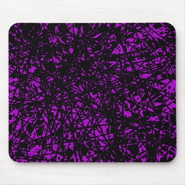Tapis De Souris Lignes Abstraites - Violet (Devant)