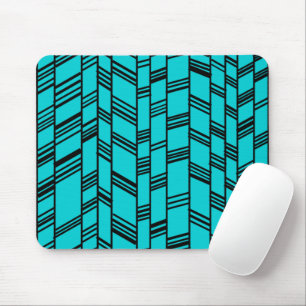 Tapis De Souris Lignes Art Déco Bleu