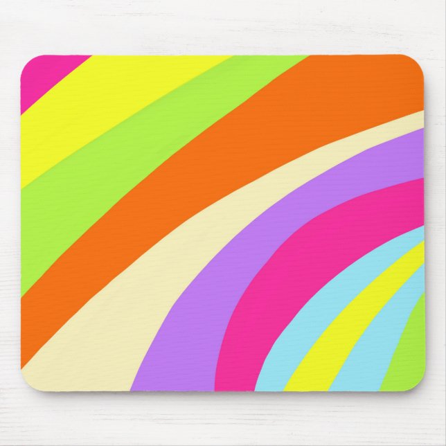 Tapis De Souris Lignes colorées (Devant)