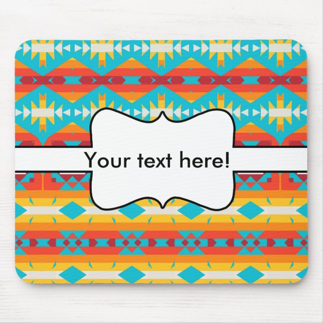 Tapis De Souris Lignes de formes tribales (Devant)