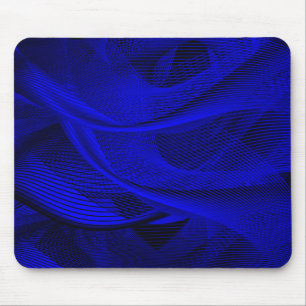 Tapis De Souris Lignes de vague abstraites