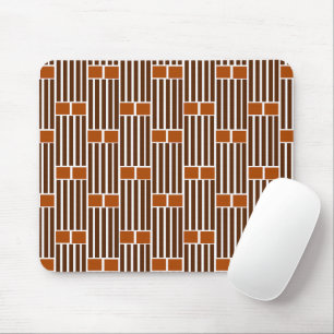Tapis De Souris Lignes et boîtes Brown