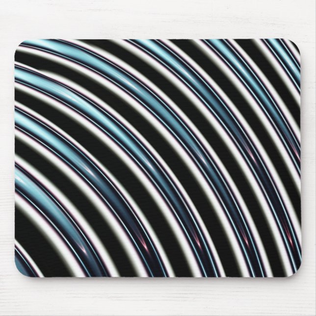 Tapis De Souris Lignes incurvées étroitement d'une fractale (Devant)