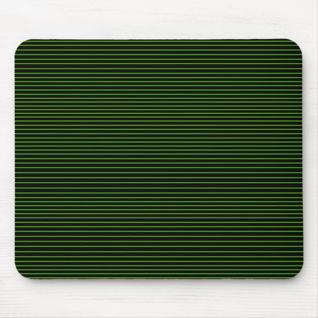 Tapis De Souris Lignes minimales vertes (Devant)