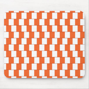 Tapis De Souris Lignes orange déroutantes
