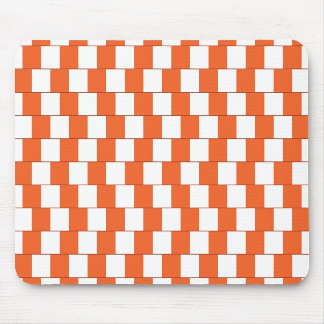Tapis De Souris Lignes orange déroutantes (Devant)
