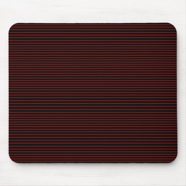 Tapis De Souris Lignes rouges minimales (Devant)