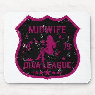Tapis De Souris Ligue de diva de sage-femme