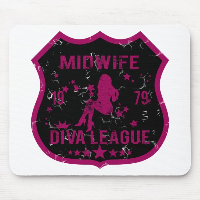 Tapis De Souris Ligue de diva de sage-femme (Devant)