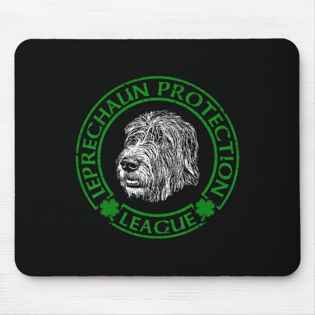 Tapis De Souris Ligue de protection des lutins Irish Wolfhound  (Devant)