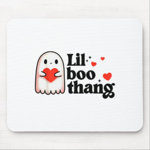 Tapis De Souris Lil Boo Thang Saint-Valentin Cœurs Mignons Fantôme