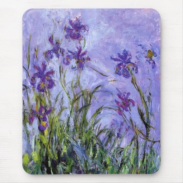 Tapis De Souris Lilac Irises de Monet (Devant)