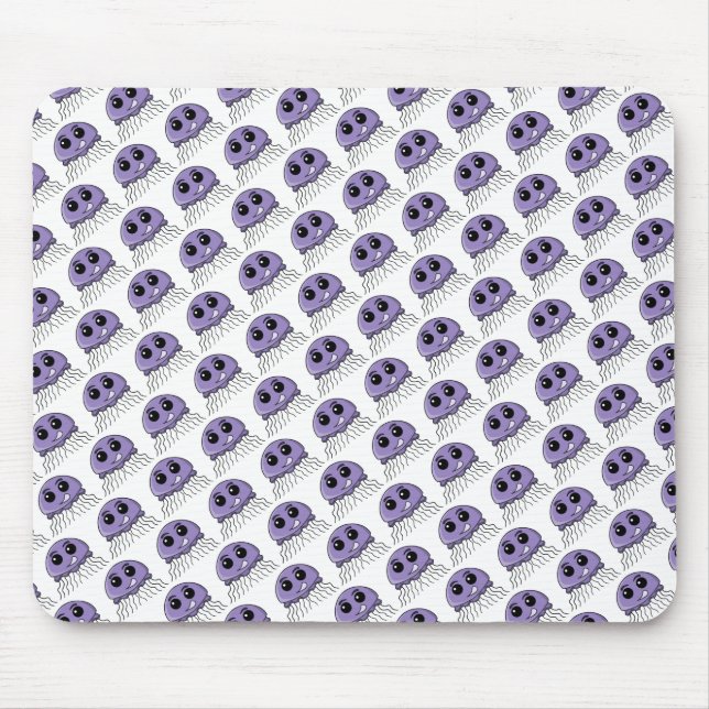 Tapis De Souris Lilac Jellyfriend Cartoon (Devant)