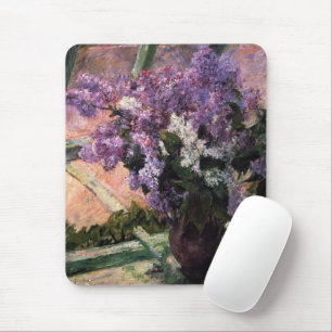 Tapis De Souris Lilacs dans une fenêtre   Mary Cassatt