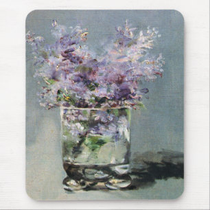 Tapis De Souris Lilas dans un verre par Edouard Manet