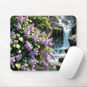 Tapis De Souris Lilas violets et cascades