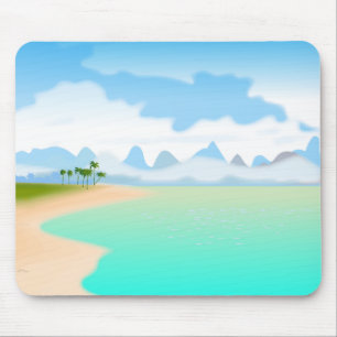 Tapis De Souris L'île tropicale