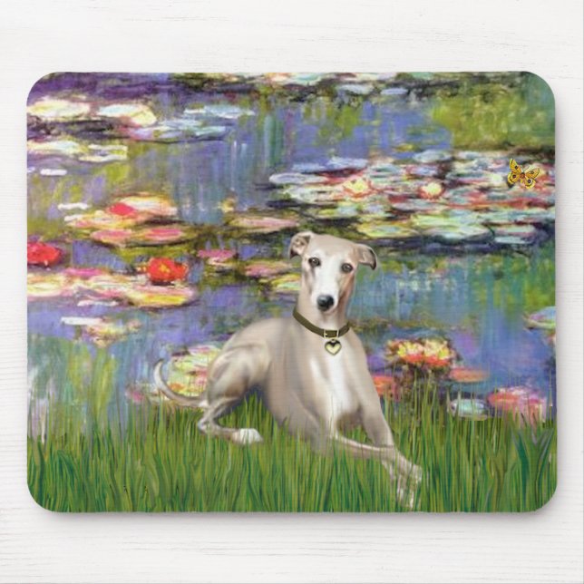Tapis De Souris Lilies 2 - Whippet #2 (Devant)
