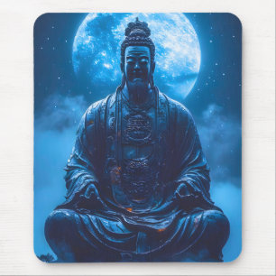 Tapis De Souris L'illumination en bleu