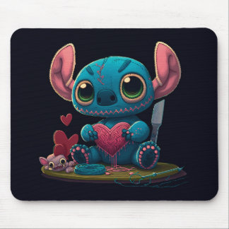 Tapis De Souris Lilo et Stitch Valentine Hearts Graphisme Mousepad