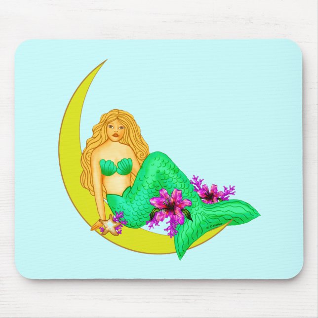 Tapis De Souris Lily Moon Mermaid mousepad (Devant)