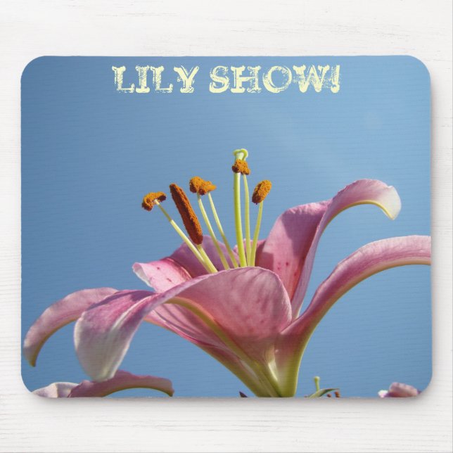 TAPIS DE SOURIS LILY SHOW ! Fleurs de lys calla ro (Devant)