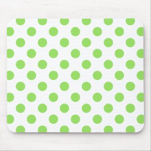 Tapis De Souris Lime et pois blancs