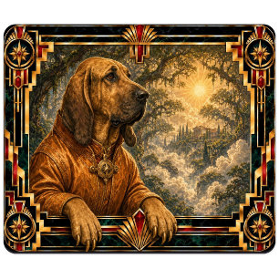 Tapis De Souris Limier, chien Art Déco