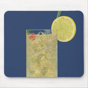Tapis De Souris Limonade ou soda aux fruits vintage, boissons