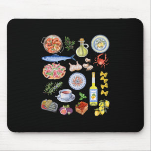 Tapis De Souris Limoncello d'été européen Rome Italie Citrons Port