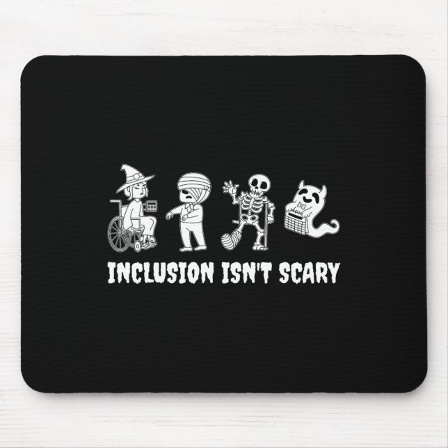Tapis De Souris L'inclusion drôle n'est pas effrayant enseignant H (Devant)