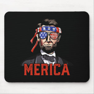 Tapis De Souris Lincoln 4 juillet Merica Abe garçons hommes femmes