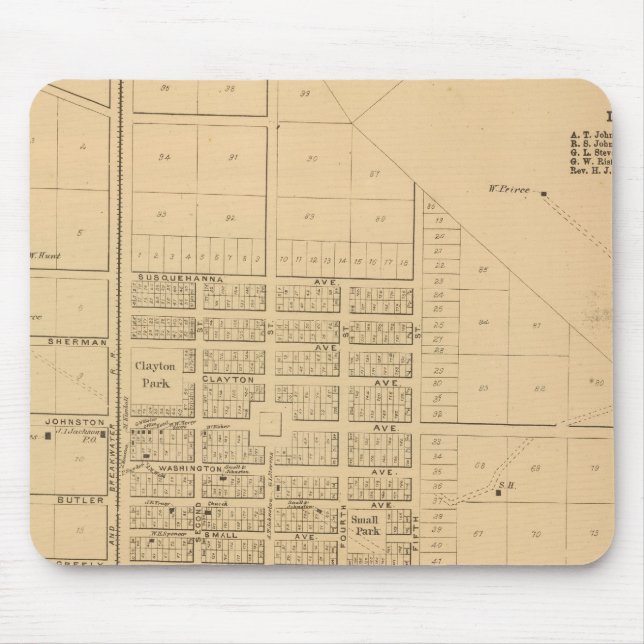 Tapis De Souris Lincoln Delaware (Devant)