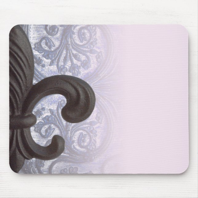 Tapis De Souris l'indigo/s'est levé mousepad de "iron fleur de (Devant)