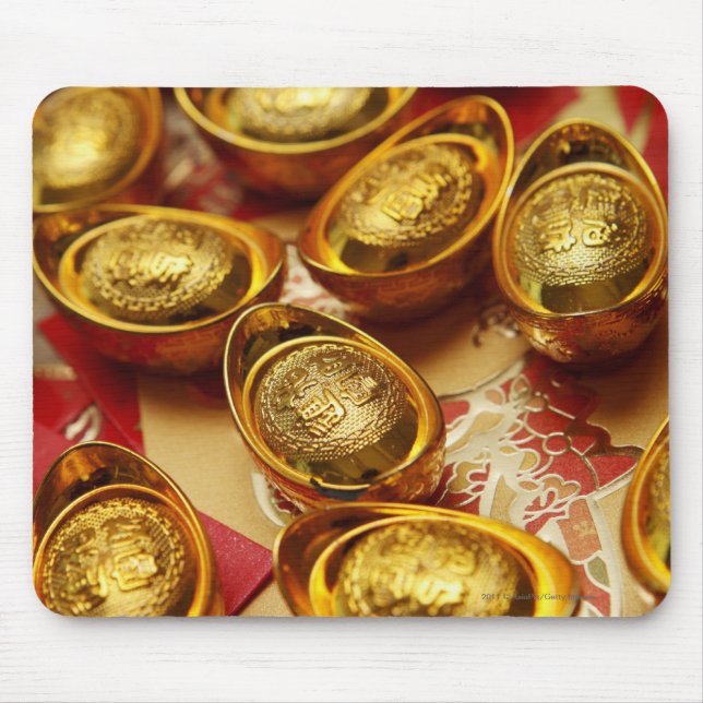 Tapis De Souris Lingots chinois d'or (Devant)