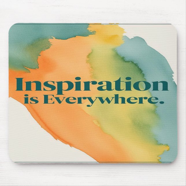 Tapis De Souris L'inspiration est partout (Devant)