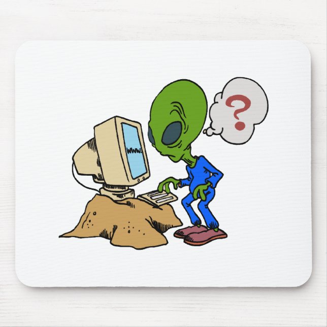 Tapis De Souris L'Internet est étranger à ce Martien (Devant)
