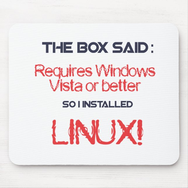 Tapis De Souris Linux est meilleur (Devant)