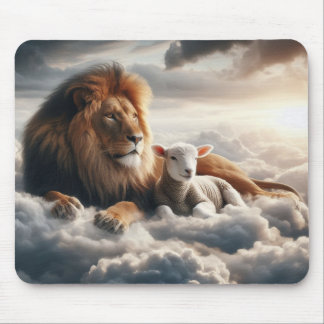 Tapis De Souris Lion and Lamb