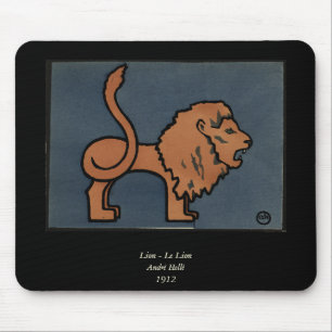 Tapis De Souris Lion - Antiquaire, Illustration de livre coloré