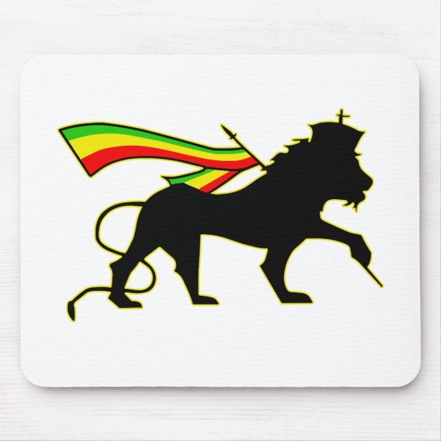 Tapis De Souris Lion De Juda - Rasta (Devant)